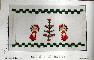 Little Memories Smocking Plate Country Christmas 014 OOP